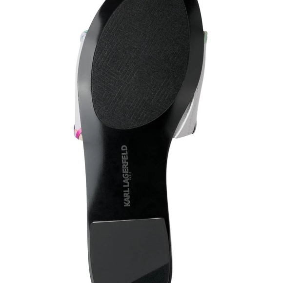 Karl Lagerfeld Paris Women's Cenie Whipstitch Slide Sandal 8.5 - Picture 6 of 10